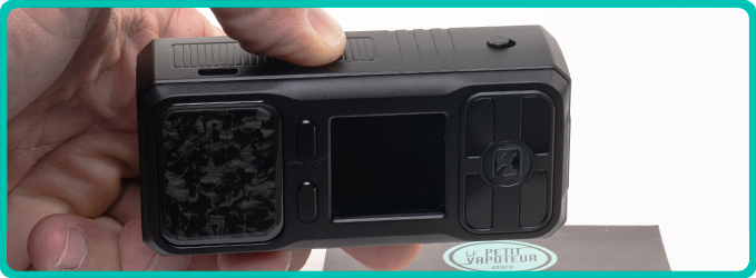 design de la Box Rayden 220 Full Black BD Vape